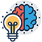 Icon - Lightbulb Brain1